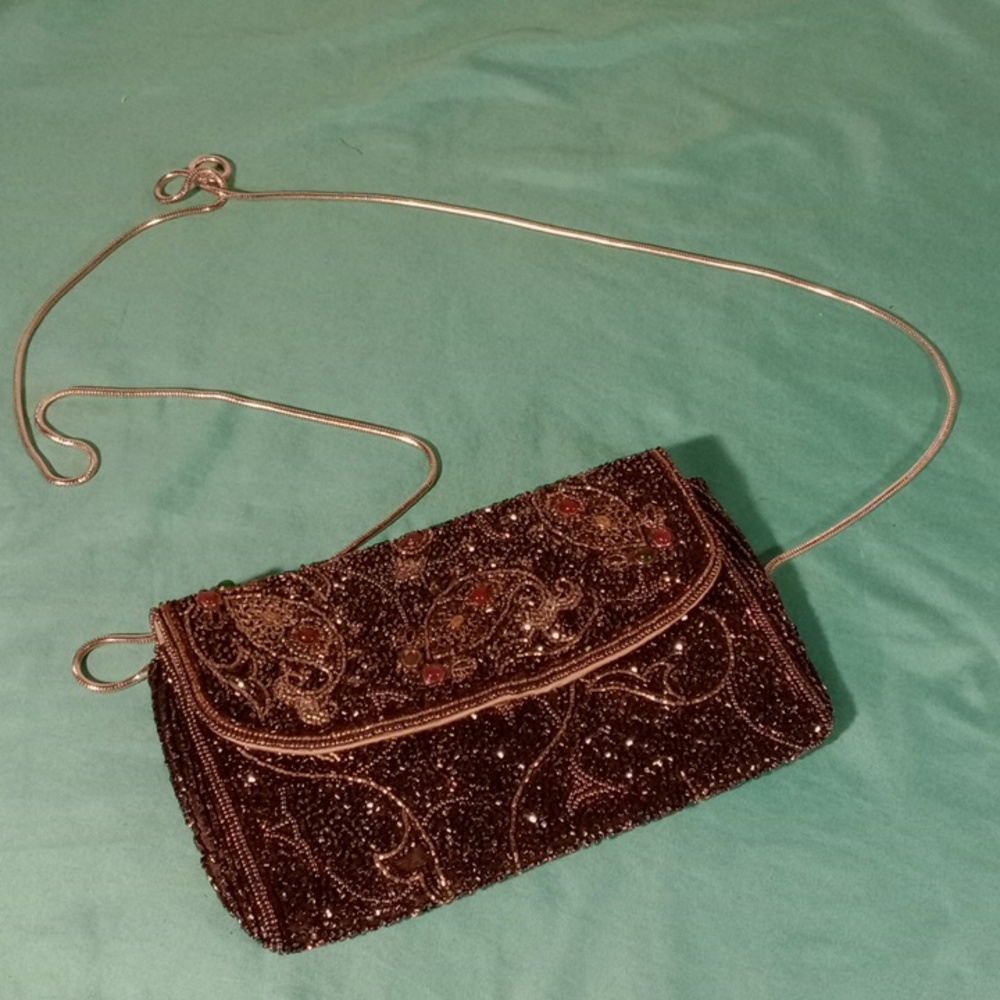 HASHIMOTO BEADED CROSSBODY SMALL PURSE